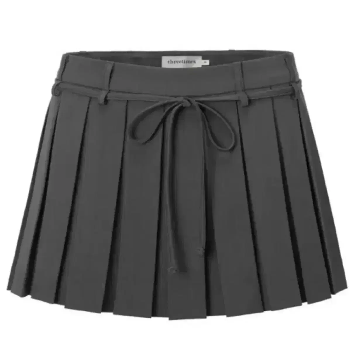 THREETIMES | 쓰리타임즈 Three Times Slit Skirt Gray Beige S